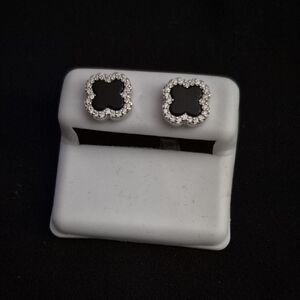 Black Clover Moissanite Ring | 925 Silver | 0.4 CT VVS